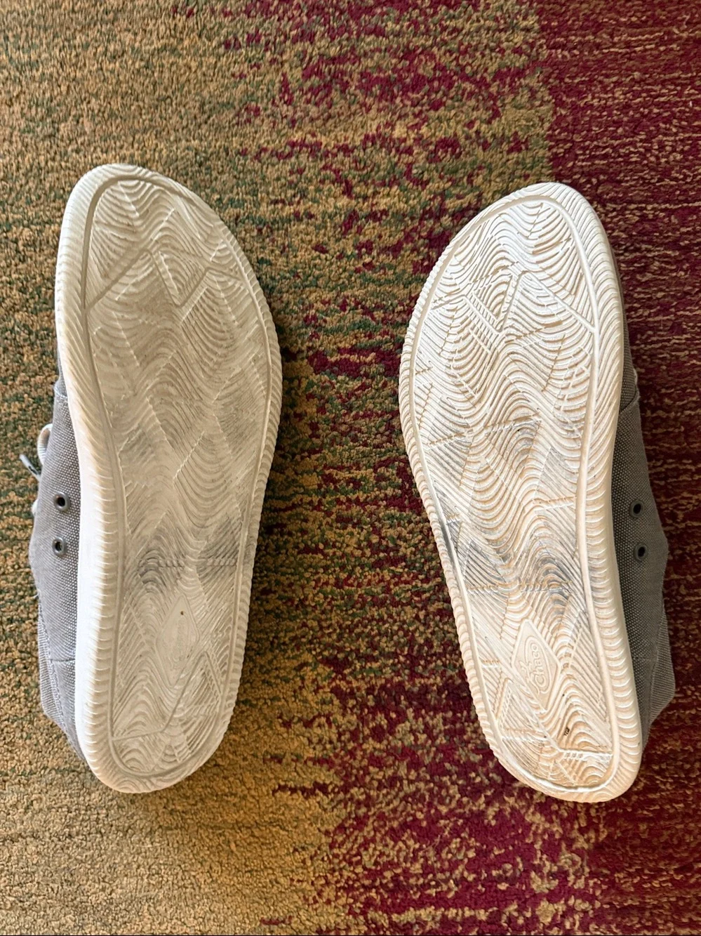 Chaco Men’s Casual Lace-Up Canvas Shoes Chillos  style  — Gray
